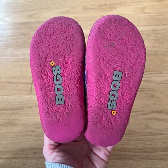 Baby Bogs Purple Pansy Waterproof Winter Boots Infant/Toddler Size 8 - Picture 9 of 9
